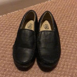 Black leather slip-on loafers - TCP Size 10